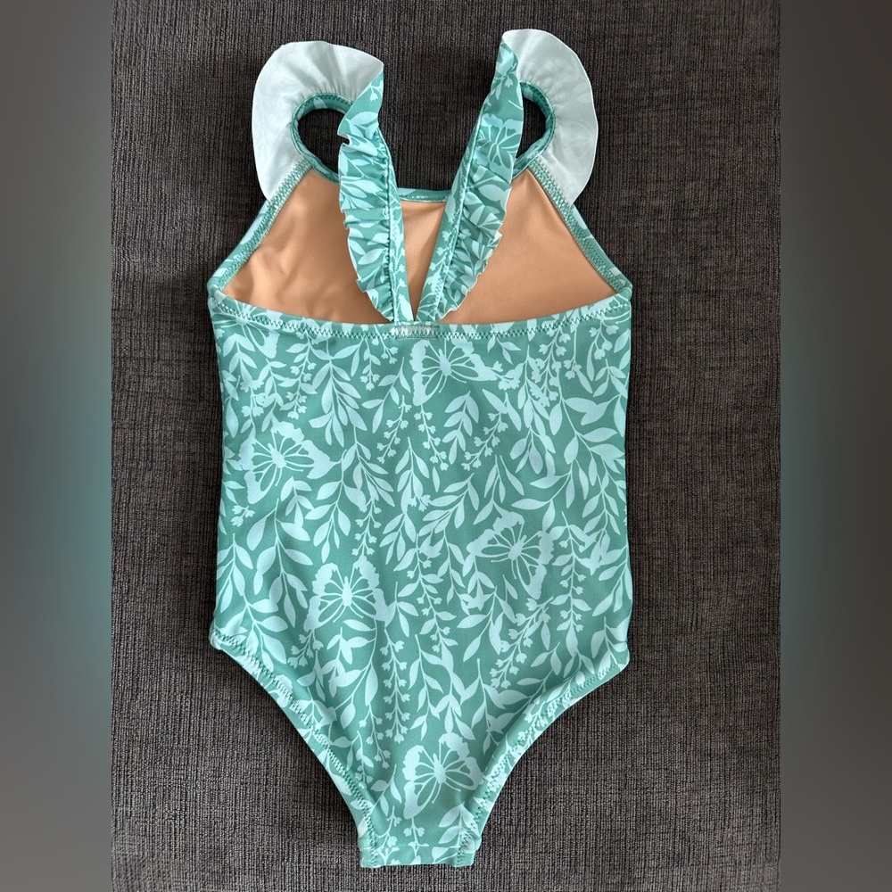 J Crew Crewcuts Green Bathing Suit, Size 2. NWT. - Picture 2 of 3